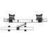 Dual Monitor Wall Mount for Apple Quick Release Single Arm Extension