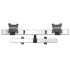 Dual Monitor Wall Mount for Apple Quick Release Single Arm Extension