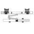 Dual Monitor Wall Mount for Apple Quick Release Two Orientations