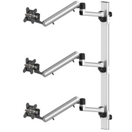 Triple Monitor Wall Mount for Apple Stacking Full Motion Quick Release