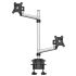 Dual Monitor Stand Up and Down w/ Quick Release & Single Arms