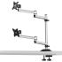 Dual Monitor Stand Up and Down w/ Quick Release & Dual Arms