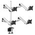 Quad Monitor Stand w/ Independent Full Motion & Quick Release