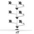 6 Monitor Stand 3X2 w/ Quick Release Dual Arms