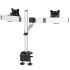 Dual Monitor Stand Oval or Straight w/ Quick Release Single Arm