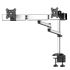 Dual Monitor Stand Side by Side Oval or Straight w/ Quick Release