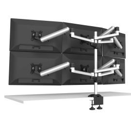 6 Monitor Stand 3X2 w/ Independent Full Motion & Quick Release