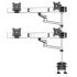 Quad Monitor Stand 2X2 w/ Quick Release & Dual Arm