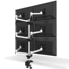 6 Monitor Stand 3X2 w/ Quick Release Dual Arms