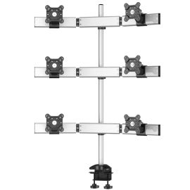 6 Monitor Stand Oval or Straight Low Profile w/ Quick Release