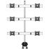 6 Monitor Stand Oval or Straight Low Profile w/ Quick Release