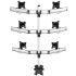 6 Monitor Stand Oval or Straight Low Profile w/ Quick Release