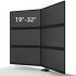 6 Monitor Stand Oval or Straight Low Profile w/ Quick Release