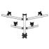Five Monitor Desk Mount Pyramid or Reverse w/ Quick Release