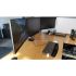 Triple Monitor Desk Mount Low Profile & Quick Release