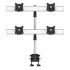 Quad Monitor Stand 2X2 w/ Quick Release Single Arms