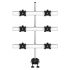 6 Monitor Stand 3X2 Low Profile w/ Quick Release