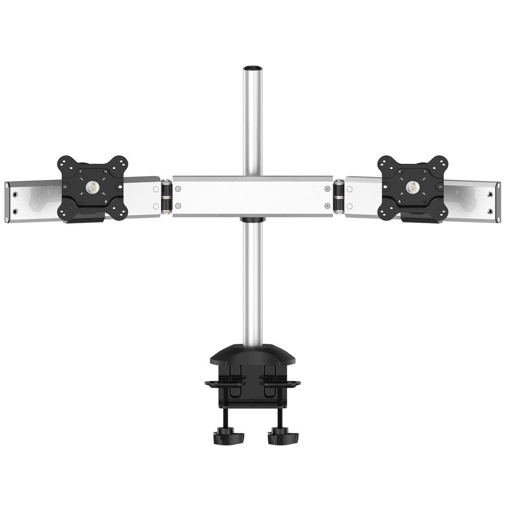 Dual Monitor Stand Oval or Straight Low Profile w/ Quick Release