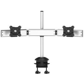 Dual Monitor Stand Oval or Straight Low Profile w/ Quick Release