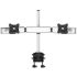 Dual Monitor Stand Oval or Straight Low Profile w/ Quick Release