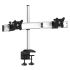 Dual Monitor Stand Oval or Straight Low Profile w/ Quick Release