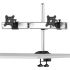 Dual Monitor Stand Oval or Straight Low Profile w/ Quick Release