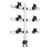 6 Monitor Stand 3X2 Oval or Straight w/ 2-in-1 Base Quick Release