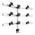 9 Monitor Stand 3X3 Oval or Straight w/ 2-in-1 Base & Quick Release