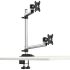 Dual Monitor Stand Up and Down w/ Quick Release & Single Arms