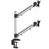 Dual Monitor Stand Top-Down w/ Quick Release & Spring Arms