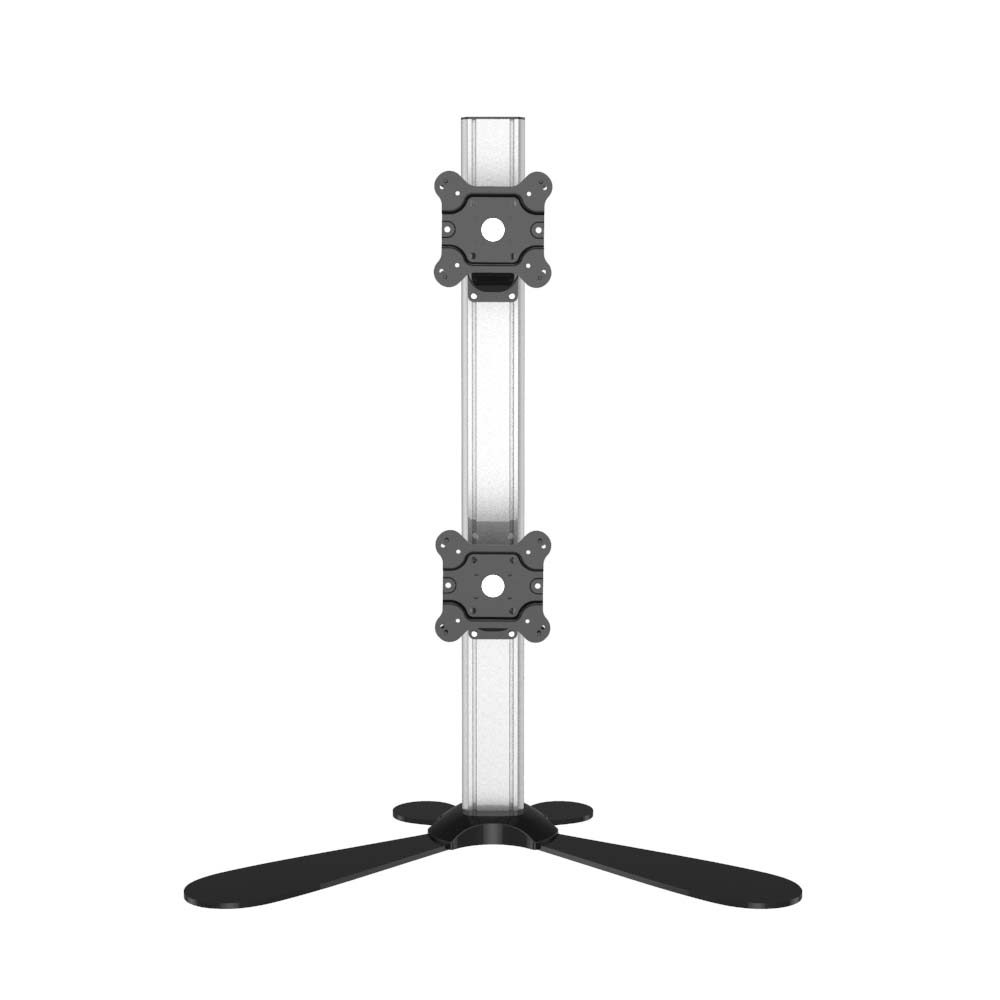 Dual Monitor Stand Stacking 2X1 w/ Quick Release & Vertical Lift
