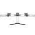 Triple Monitor Stand Side by Side Oval or Straight w/ Quick Release