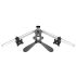 Triple Monitor Stand Side by Side Oval or Straight w/ Quick Release