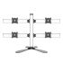Quad Monitor Stand 2X2 Oval or Straight w/ Quick Release