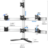 Seven Monitor Stand Quick Release w/ Pyramid Setup