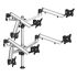 6 Track Rail Mount 2X3 w/ Independent Full Motion & Quick Release