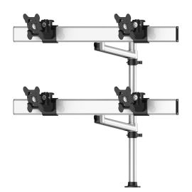 Quad Track Rail Mount 2X2 Low Profile w/ Single Extension Arms