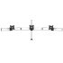 Triple Track Rail Mount Quick Release Oval or Straight w/ Low Profile
