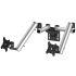 Dual VESA Mount for Slatwall w/ Full Motion & Quick Release