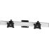 Dual VESA Mount for Slatwall Side by Side Low Profile Quick Release