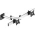 Dual VESA Mount for Slatwall Side by Side Quick Release w/ Dual Arm