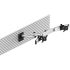 Dual VESA Mount for Slatwall Quick Release w/ Dual Arm