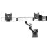 Dual VESA Mount for Slatwall Quick Release w/ Dual Arm