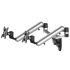 Dual Monitor Wall Mount w/ Independent Full Motion & Quick Release
