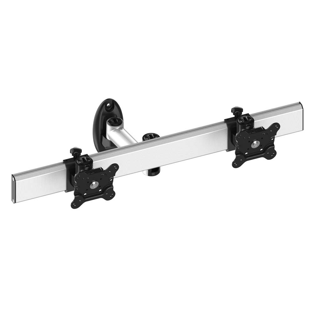 Dual VESA Wall Mount Side by Side w/ Quick Release Single Arm