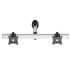 Dual VESA Wall Mount Side by Side w/ Quick Release Single Arm