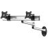 Dual VESA Wall Mount Side by Side w/ Quick Release Dual Arm