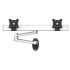 Dual VESA Wall Mount Side by Side w/ Quick Release Dual Arm