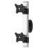 Dual VESA Wall Mount Top-Down w/ Quick Release & Low Profile