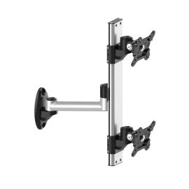 Dual VESA Wall Mount Top-Down w/ Quick Release & Single Arm